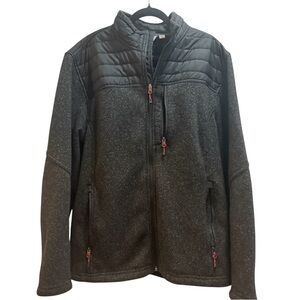 Free Country Black and Gray Jacket with Orange Trim
